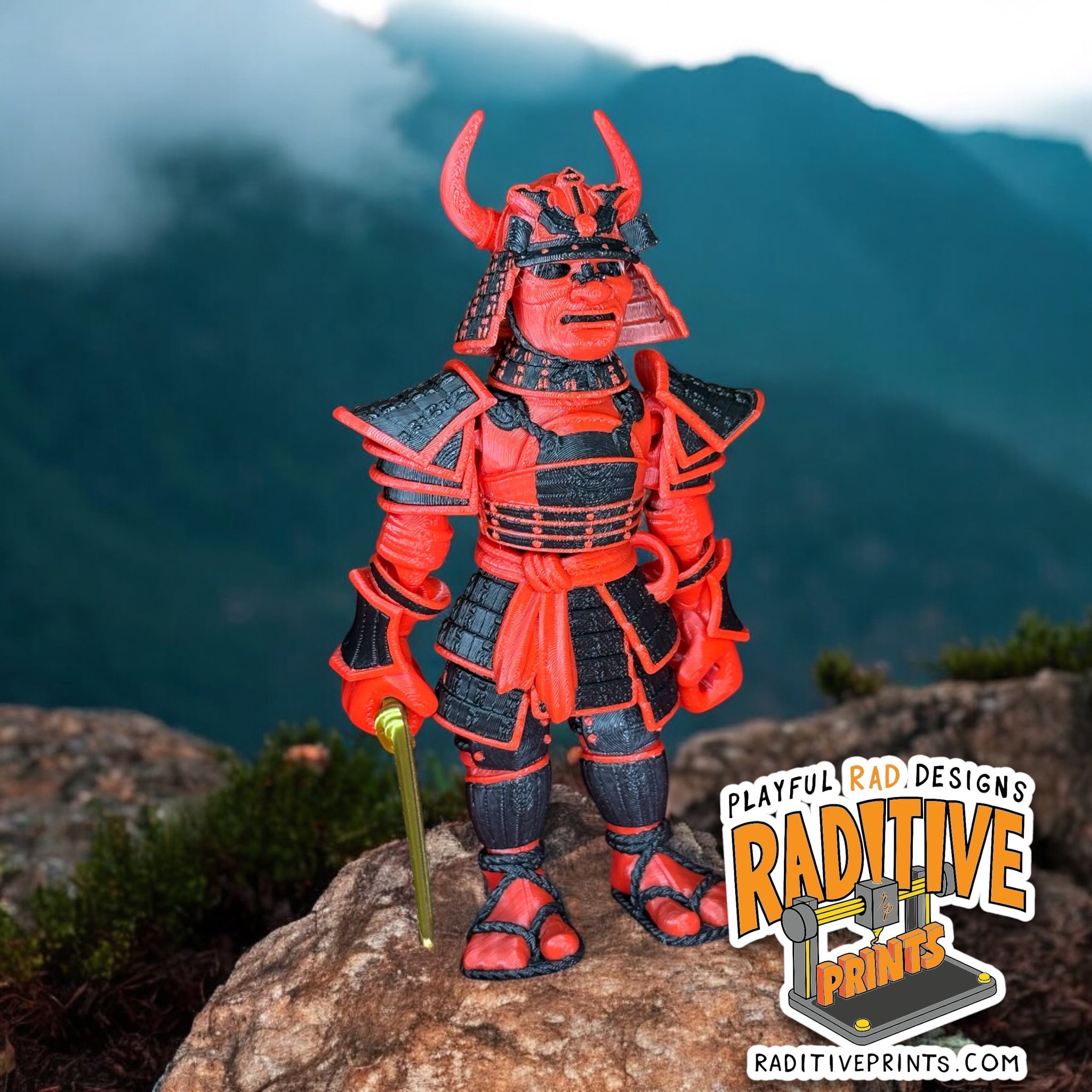 Samauri Flexi Toy - Comes with Samauri Sword! – Raditive Prints